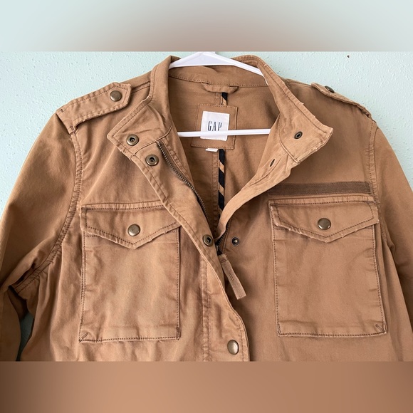 GAP Tan Utility Jacket S - Picture 4 of 16